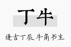 丁牛名字的寓意及含义