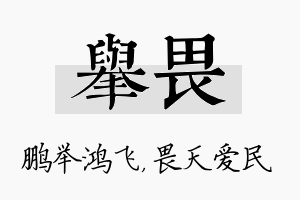 举畏名字的寓意及含义