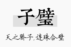 子璧名字的寓意及含义