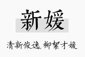 新媛名字的寓意及含义