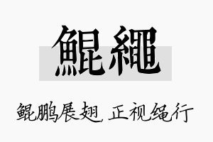 鲲绳名字的寓意及含义