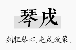 琴戌名字的寓意及含义