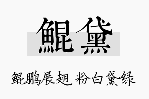 鲲黛名字的寓意及含义