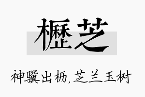 枥芝名字的寓意及含义