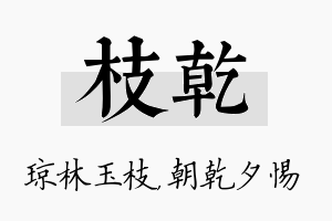 枝乾名字的寓意及含义