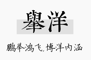 举洋名字的寓意及含义