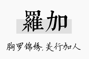 罗加名字的寓意及含义