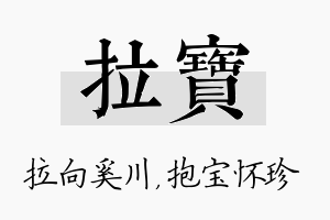 拉宝名字的寓意及含义