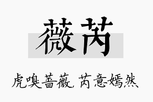 薇芮名字的寓意及含义