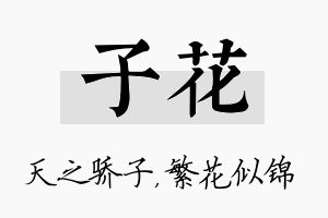 子花名字的寓意及含义