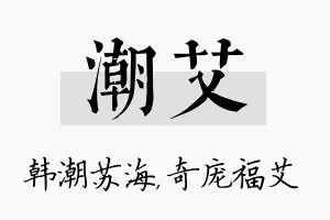 潮艾名字的寓意及含义