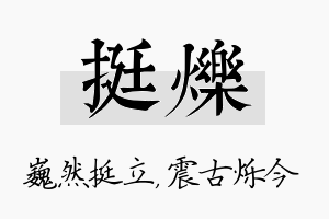 挺烁名字的寓意及含义