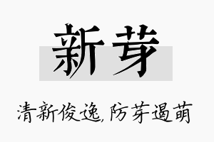 新芽名字的寓意及含义