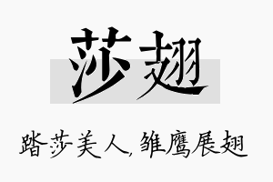 莎翅名字的寓意及含义