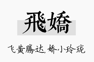 飞娇名字的寓意及含义