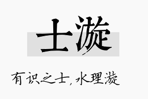 士漩名字的寓意及含义