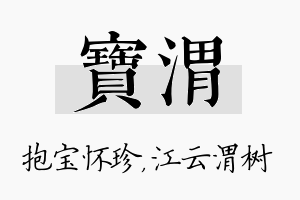 宝渭名字的寓意及含义