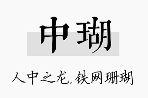 中瑚名字的寓意及含义