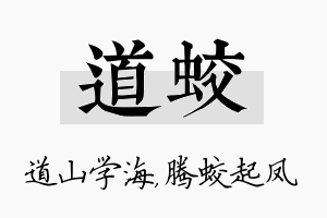 道蛟名字的寓意及含义