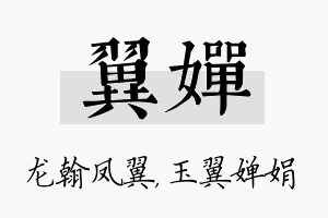 翼婵名字的寓意及含义