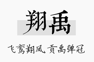 翔禹名字的寓意及含义