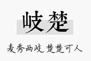 岐楚名字的寓意及含义