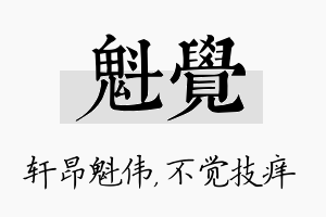 魁觉名字的寓意及含义