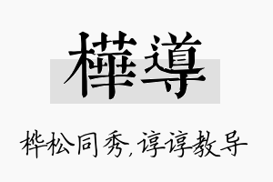 桦导名字的寓意及含义