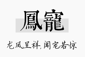 凤宠名字的寓意及含义