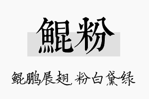 鲲粉名字的寓意及含义