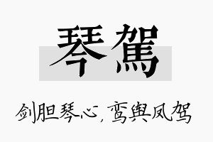 琴驾名字的寓意及含义