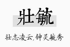 壮毓名字的寓意及含义