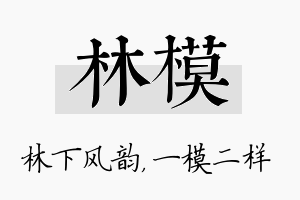 林模名字的寓意及含义