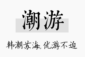 潮游名字的寓意及含义