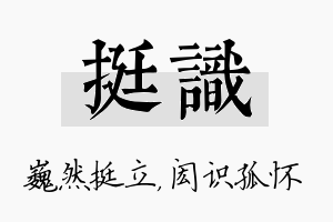 挺识名字的寓意及含义