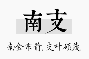 南支名字的寓意及含义