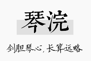 琴浣名字的寓意及含义