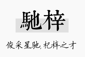 驰梓名字的寓意及含义