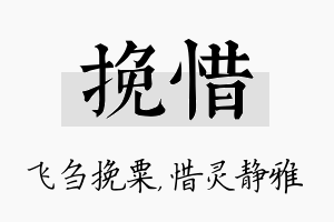 挽惜名字的寓意及含义