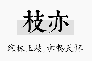 枝亦名字的寓意及含义