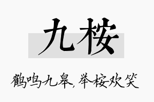 九桉名字的寓意及含义