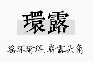 环露名字的寓意及含义