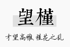 望槿名字的寓意及含义