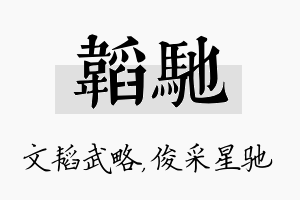 韬驰名字的寓意及含义