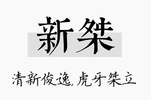 新桀名字的寓意及含义