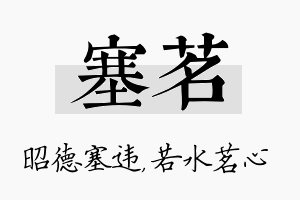 塞茗名字的寓意及含义