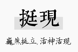 挺现名字的寓意及含义