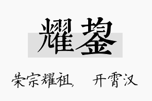 耀鋆名字的寓意及含义