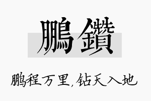 鹏钻名字的寓意及含义