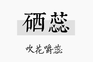 硒蕊名字的寓意及含义